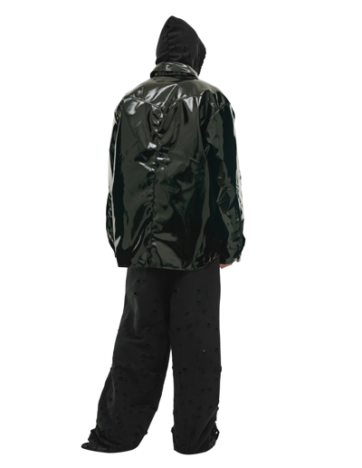 Vetements Shiny Rubber Shirt In Black