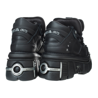 Vetements X New Rock Platform Boots In Black