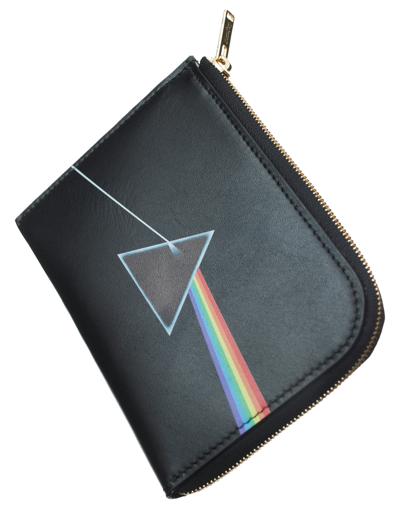 Shop Undercover Leather Pink Floyd Wallet In Black