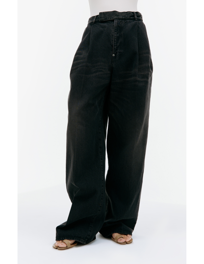 Shop Undercover Black Wide-leg Jeans