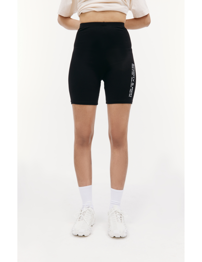 Sporty And Rich Black Athletic Club Biker Short In Black