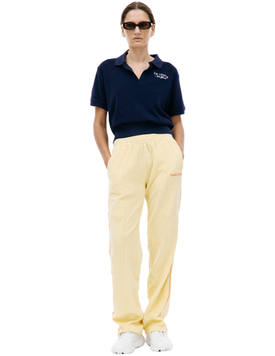 Shop Sporty And Rich Sr Sport Lounge Trousers In Yellow