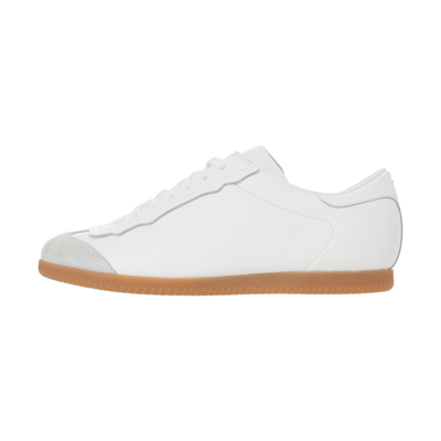 Shop Maison Margiela White Leather Sneakers