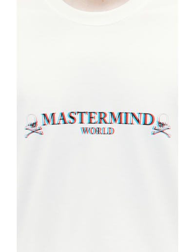 Shop Mastermind Japan 3d Logo Print T-shirt In White