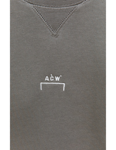Shop A-cold-wall* Grey Embroidered Sweatshirt
