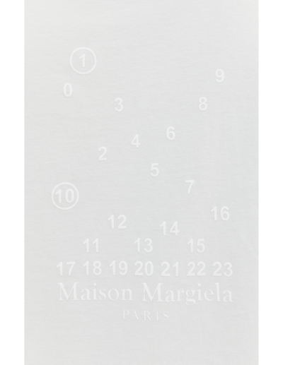 Shop Maison Margiela Logo Cotton T-shirt In Light Green