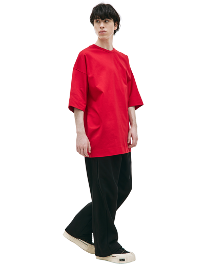 Shop Juunj Cotton Printed T-shirt In Red