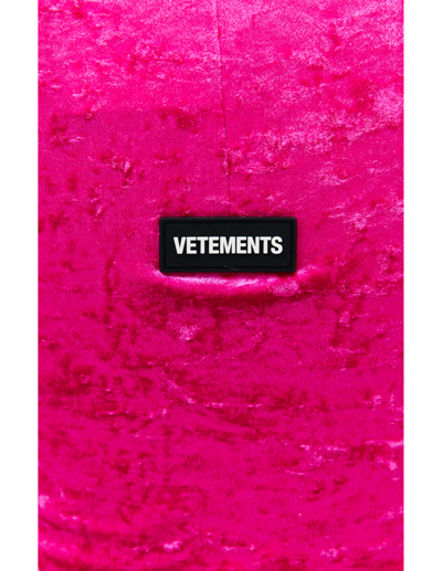Shop Vetements Mini Dress With Gloves In Pink
