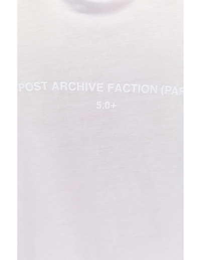 Shop Post Archive Faction White 5.0+ T-shirt With Logo