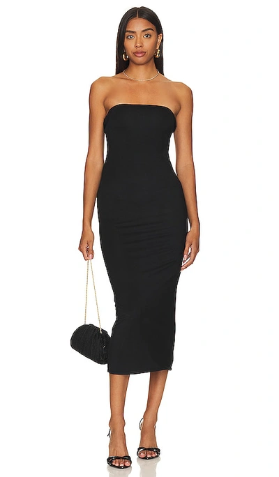 Shop Lpa Lorenza Column Midi Dress In Black