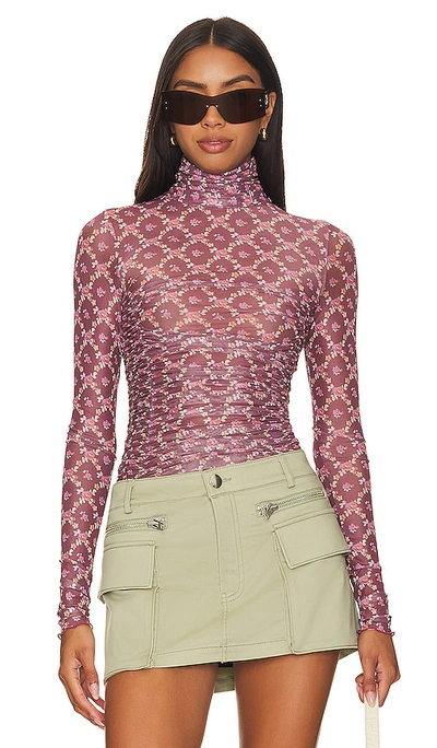 Shop Free People X Intimately Fp Under It All Bodysuit In Mauve