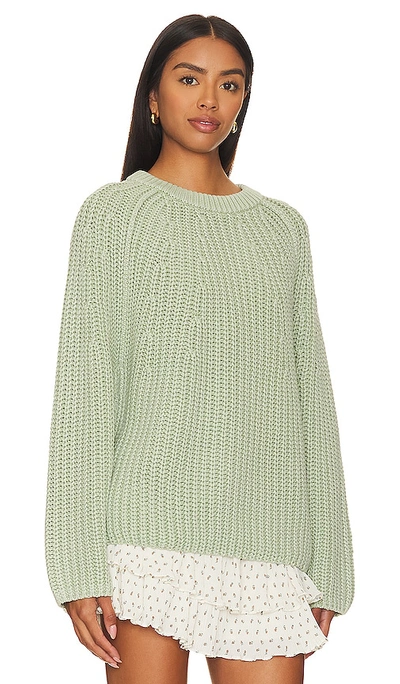 Shop Free People Take Me Home Sweater In Mint
