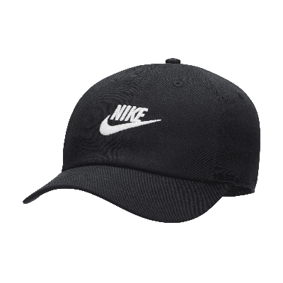 Shop Nike Club Kids' Unstructured Futura Wash Cap In Black