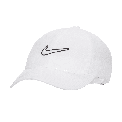 Shop Nike Unisex Club Unstructured Swoosh Cap In White
