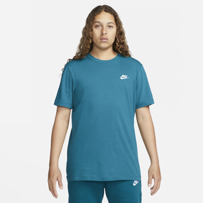 Shop Nike Men's  Sportswear Club T-shirt In Green