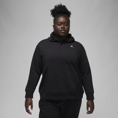 Shop Jordan Women's  Brooklyn Fleece Hoodie (plus Size) In Black