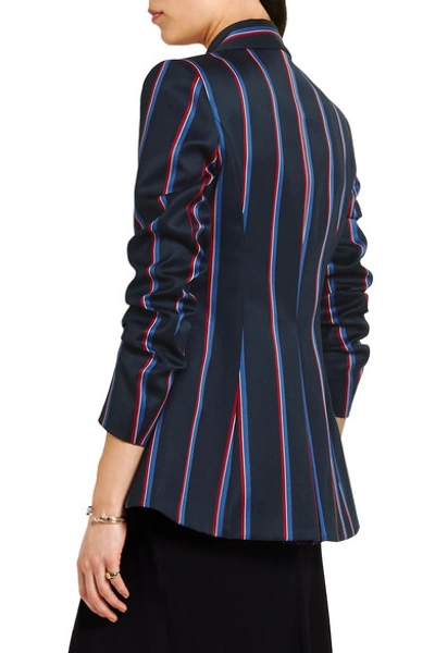 Shop Altuzarra Acacia Striped Wool And Cotton-blend Blazer