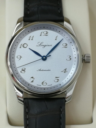 Pre-owned Longines Master Collection 190th Anniversary Grey Strap Men's Watch L27934732