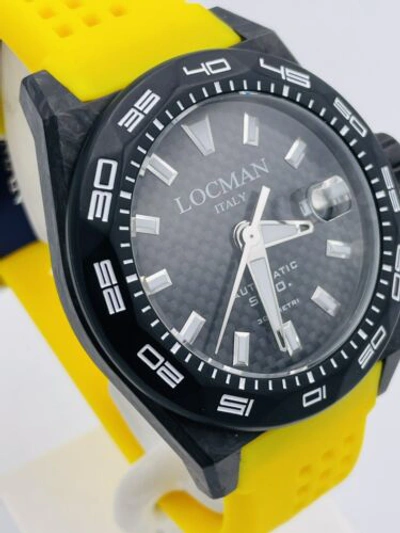 Pre-owned Locman Watch  Stealth Carbon 984 4/12ft 216wy/975 Automatic On Sale