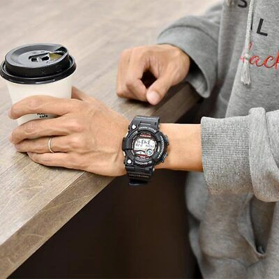 Pre-owned Casio G-shock Gwf-1000-1jf Frogman Solar Radio Watch Mew Japan