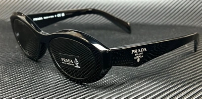 PRADA Pre-owned Pr 26zs 16k08z Black Dark Grey Women's 55 Mm Sunglasses In Gray