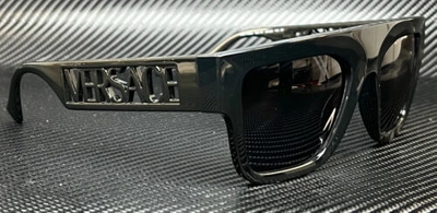 Pre-owned Versace Ve4430u Gb1 81 Black Dark Grey Polarized Men's 53 Mm Sunglasses In Gray