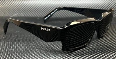 Pre-owned Prada Pr 27zs 16k08z Black Dark Grey Men's 54 Mm Sunglasses In Gray