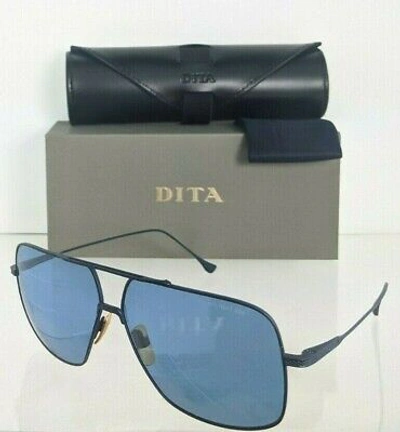 Pre-owned Dita Brand Authentic  Sunglasses Flight 005 7805 E Navy 61mm Frame In Blue