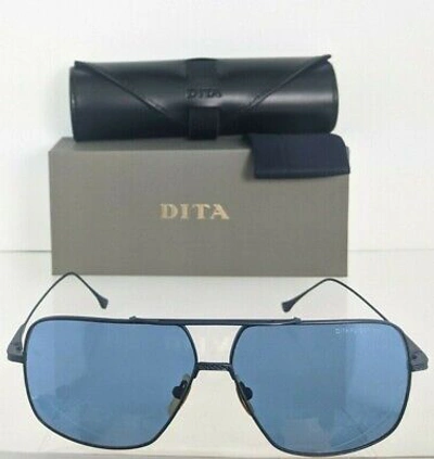 Pre-owned Dita Brand Authentic  Sunglasses Flight 005 7805 E Navy 61mm Frame In Blue