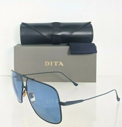 Pre-owned Dita Brand Authentic  Sunglasses Flight 005 7805 E Navy 61mm Frame In Blue