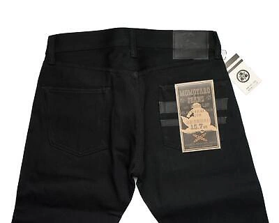 Pre-owned Momotaro $315 15.7oz Black Selvedge Denim Jeans "gtb" Tight Tapered B0306-lsp 32