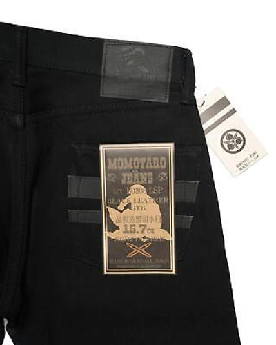 Pre-owned Momotaro $315 15.7oz Black Selvedge Denim Jeans "gtb" Tight Tapered B0306-lsp 31