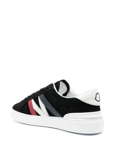Shop Moncler Sneakers In Blackwhite