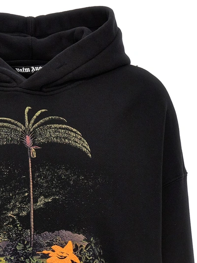 Shop Palm Angels Enzo From The Tropics Hoodie In Black