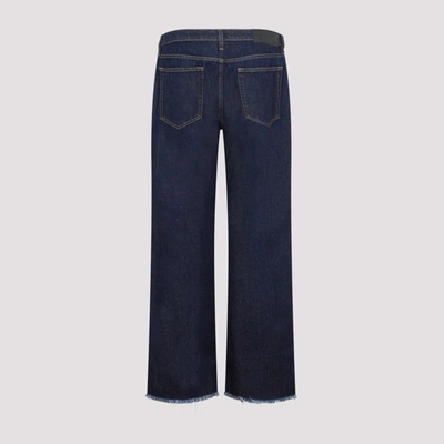 Shop Lanvin 5 Pockets Tailored Denim Trousers Jeans In Blue