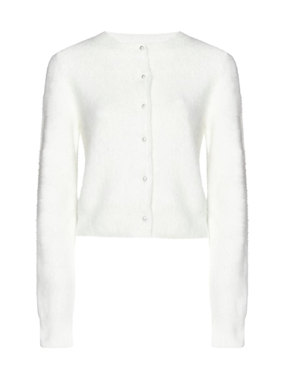 Shop Maison Margiela Four Stitches Buttoned Cardigan In White