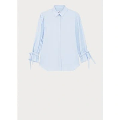 Shop Paul Smith Blue Tie Sleeves Button Down Shirt