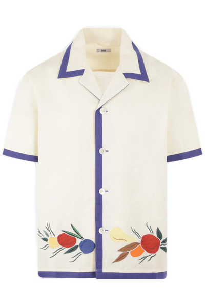 Shop Bode Fruit Bunch Short Sleeved Shirt In White