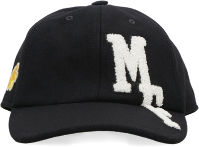 Shop Moncler Genius Moncler X Frgmt Logo Detailed Baseball Cap In Black