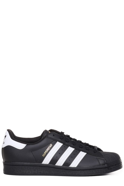 Shop Adidas Originals Superstar Low In Black