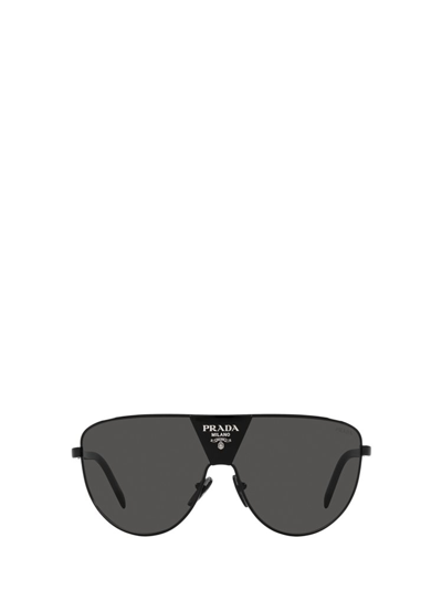 Shop Prada Eyewear Mask Frame Sunglasses In Black