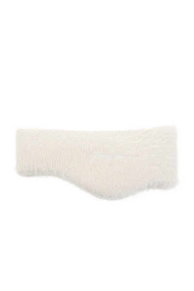 Shop Jacquemus Neve Knit Headband In White