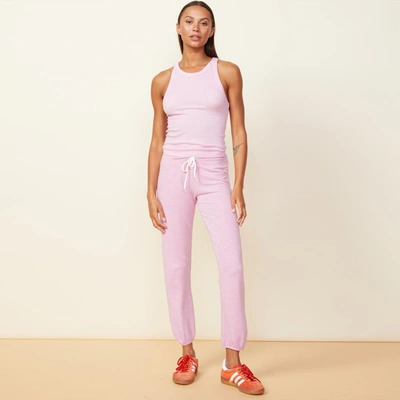 Monrow Supersoft Vintage Sweats In Pink Lavender