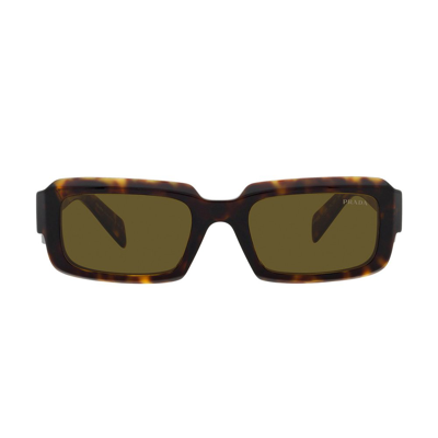 Shop Prada Eyewear Rectangle Frame Sunglasses In Multi