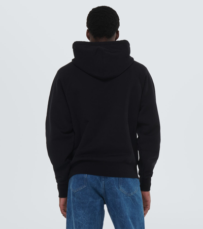 Ami Alexandre Mattiussi Hoodie Sweatshirt With Red Ami De Coeur Patch In Black