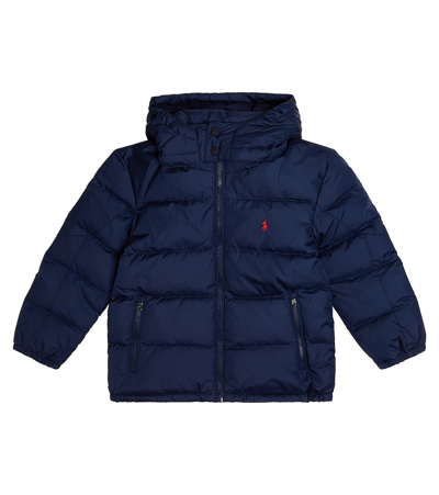 Shop Polo Ralph Lauren Quilted Down Jacket In Blue