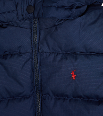 Shop Polo Ralph Lauren Quilted Down Jacket In Blue