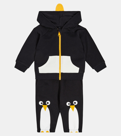 Stella Mccartney Baby Set Aus Kapuzenjacke Und Jogginghose In Black