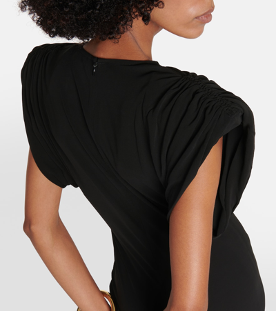 Shop Wardrobe.nyc Ruched Jersey Minidress In Black