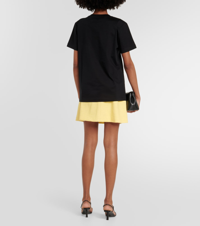 Shop Patou Logo Cotton Jersey T-shirt In Black